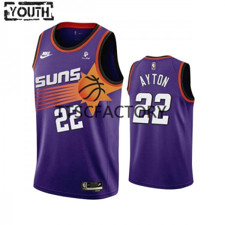 Maillot Enfant Phoenix Suns DeAndre Ayton 22 Nike 2022-23 Classic Edition Violet Swingman